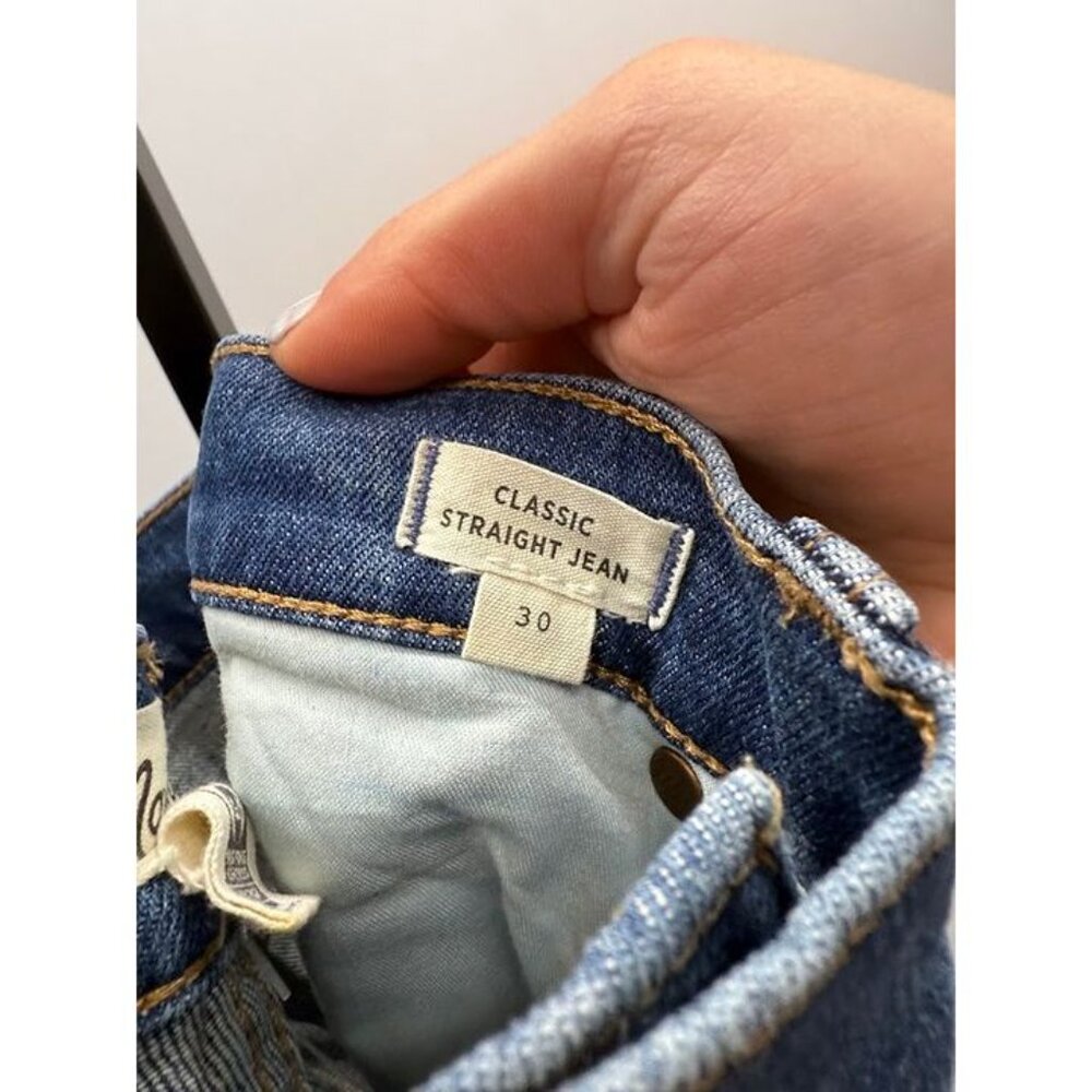 Madewell Classic Straight Jean Medium Wash - Picture 5 of 6